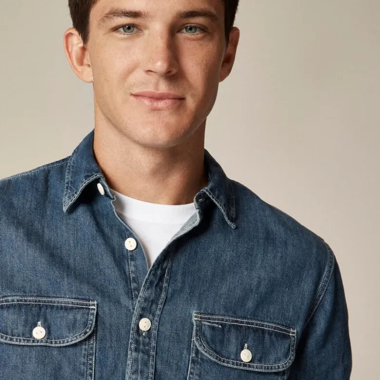 Midweight denim workshirt