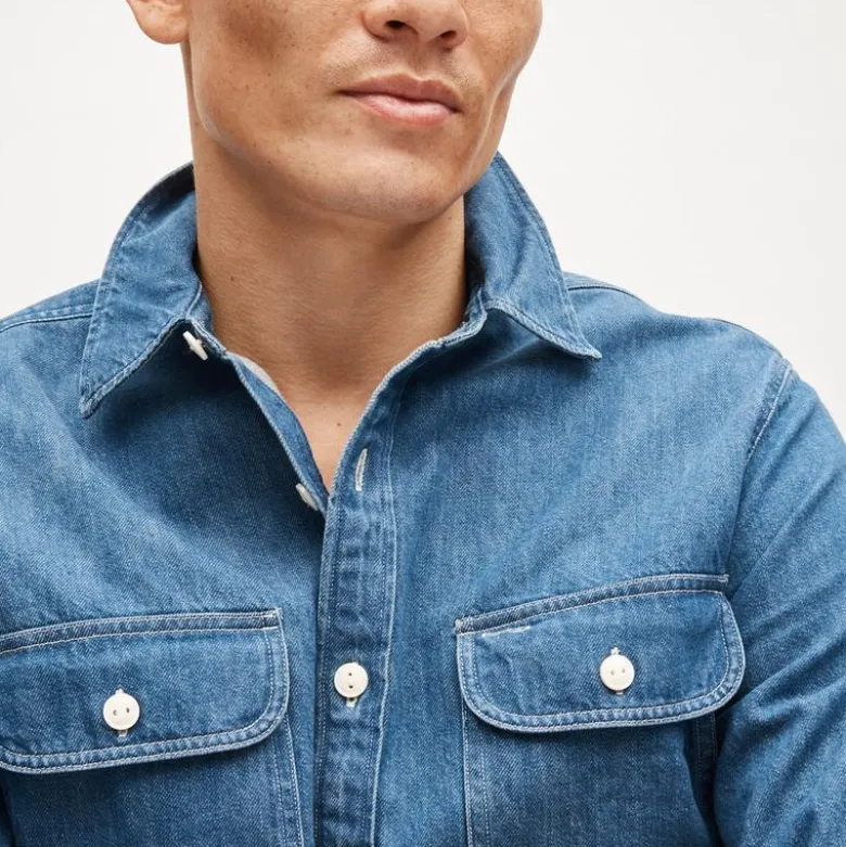 Midweight denim workshirt