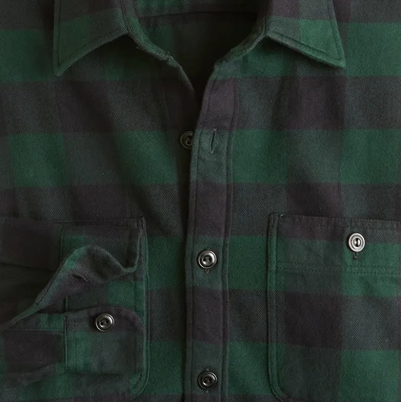 Midweight flannel workshirt