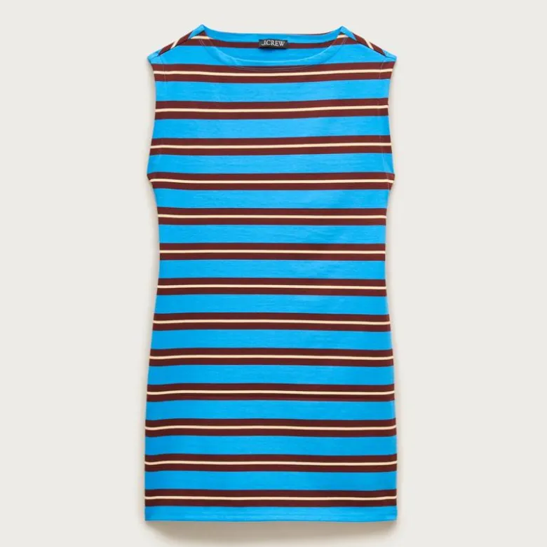 Mini knit dress in stripe