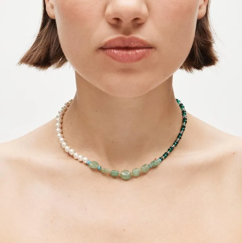 Mixed-bead necklace
