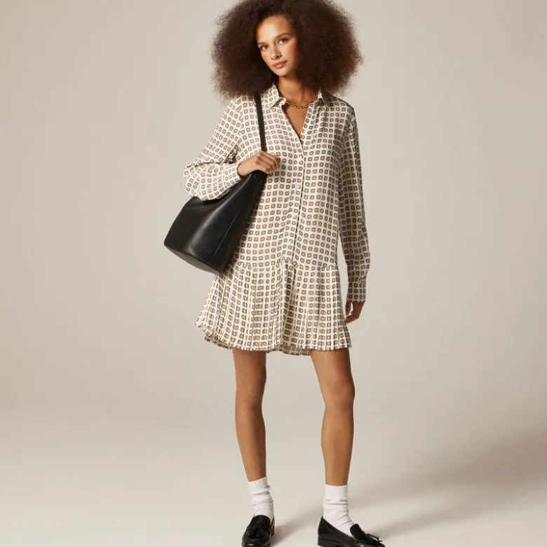 New Amelia shirt-dress in foulard print