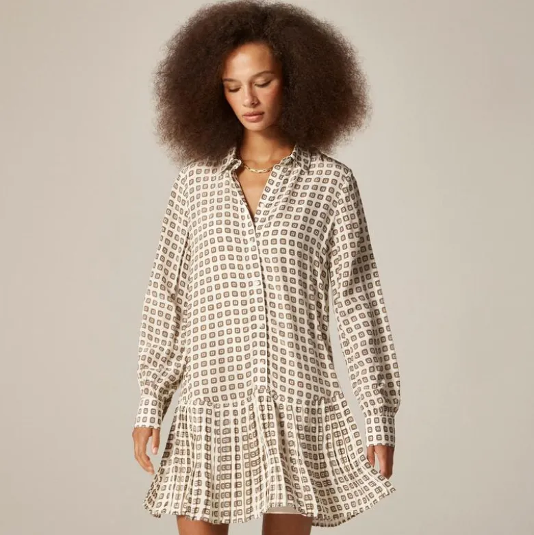 New Amelia shirt-dress in foulard print