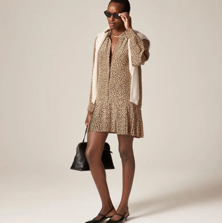 New Amelia shirt-dress in cheetah print