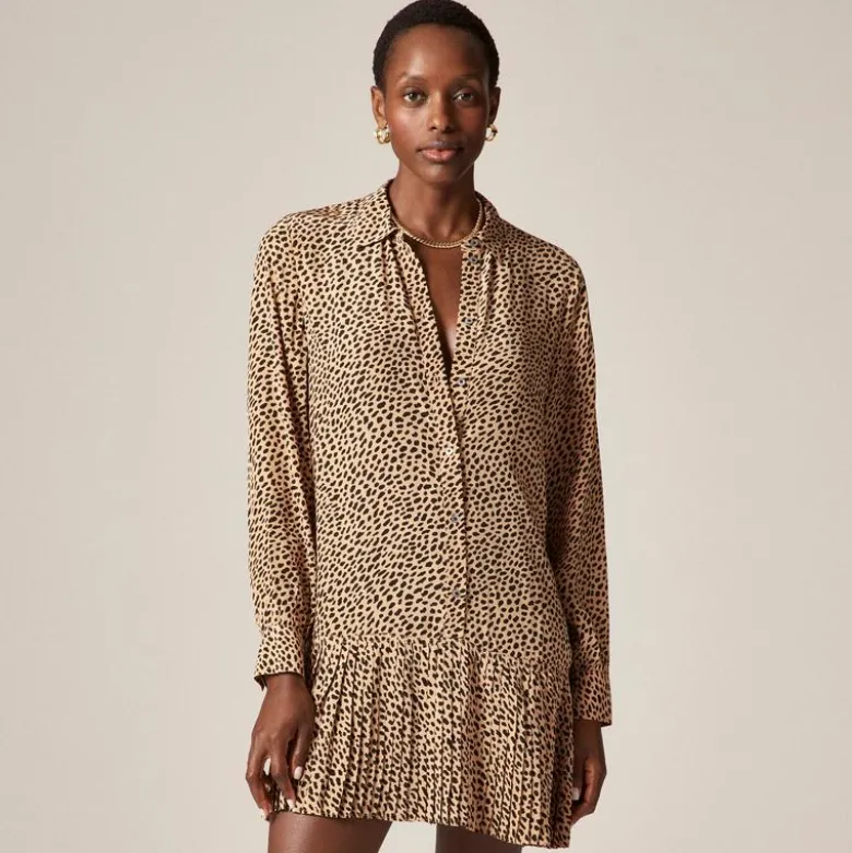 New Amelia shirt-dress in cheetah print