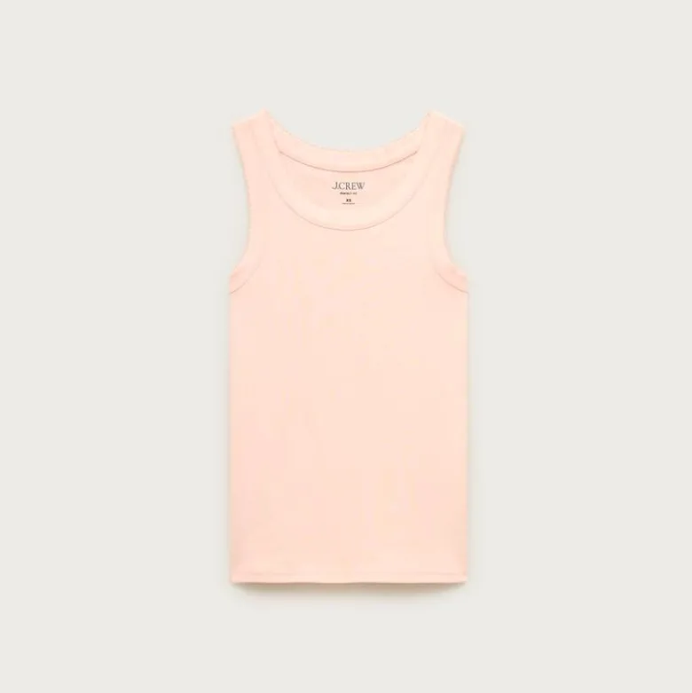 New perfect-fit high-neck tank top with scalloped trim
