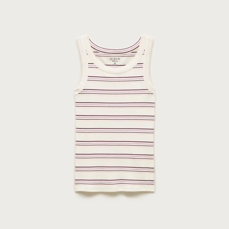 New perfect-fit high-neck tank top in stripe