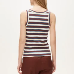 New perfect-fit high-neck tank top in stripe