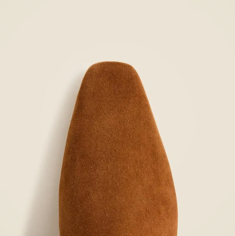 New Piper square-toe knee-high boots in suede