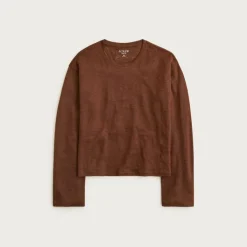 New relaxed linen long-sleeve T-shirt