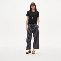 New relaxed linen T-shirt