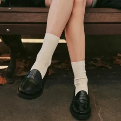 New Winona lug-sole penny loafers in Italian spazzolato leather