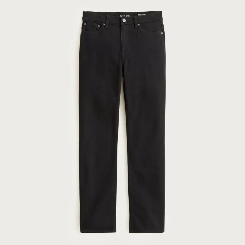 Nipped straight jean