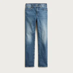 Nipped straight jean