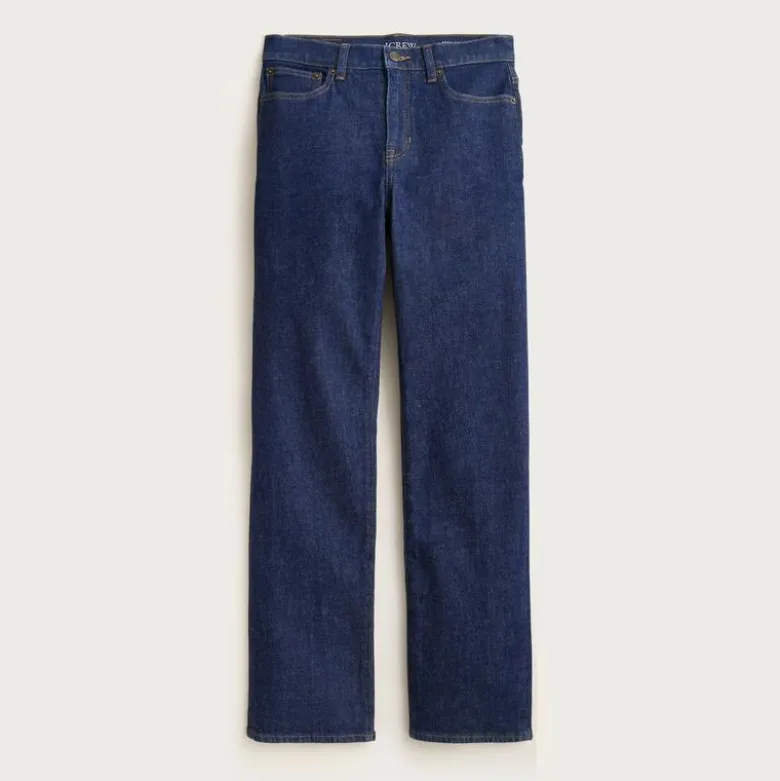 Nipped straight jean