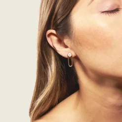 Odette New York® Aura mother-of-pearl earrings