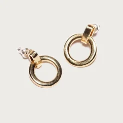 Odette New York® Beau hoop earrings in brass