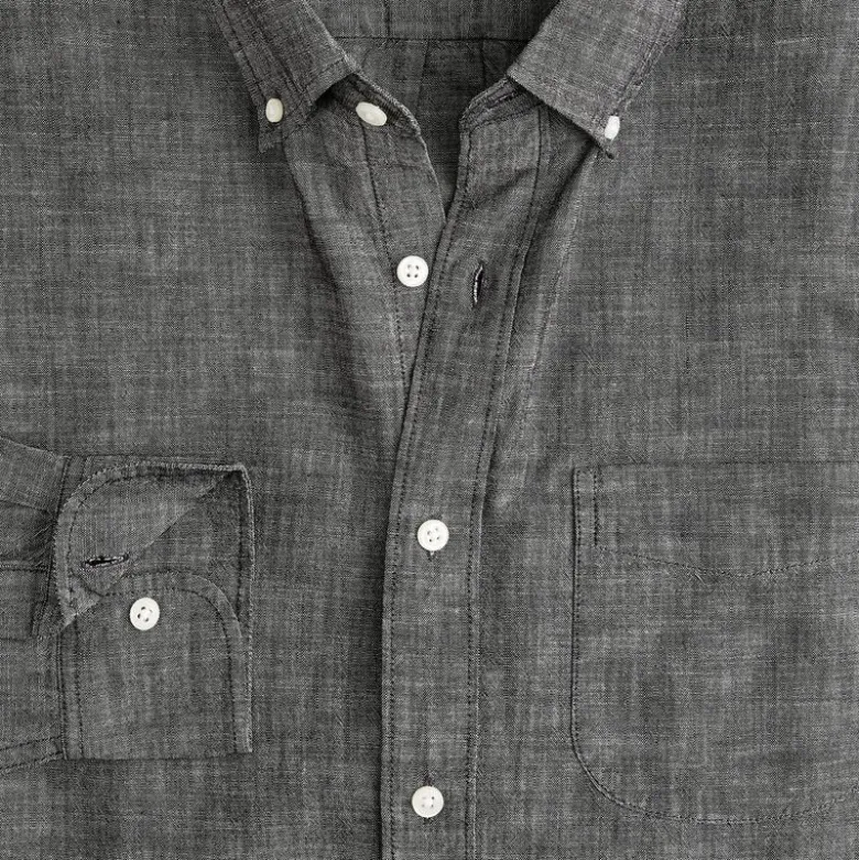 Organic cotton chambray shirt