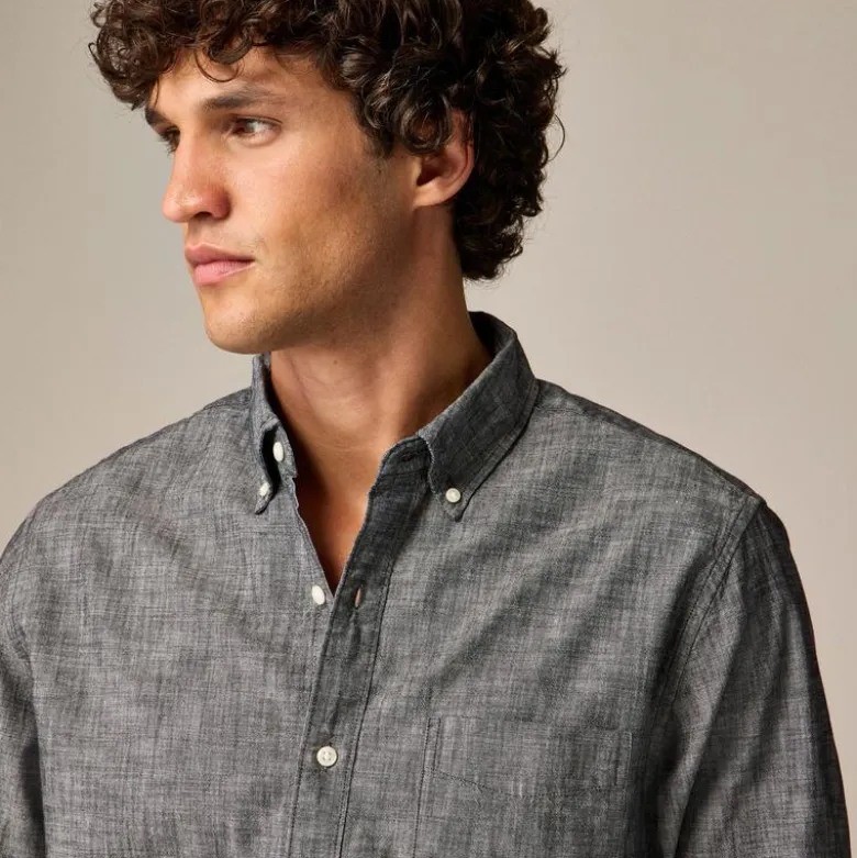 Organic cotton chambray shirt