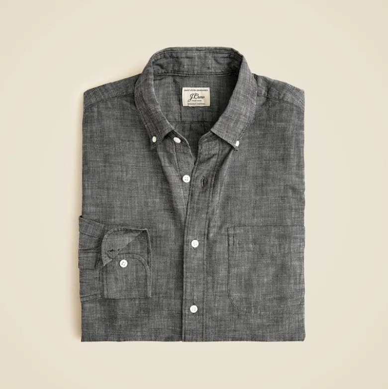 Organic cotton chambray shirt