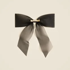 Organza bow hair clip