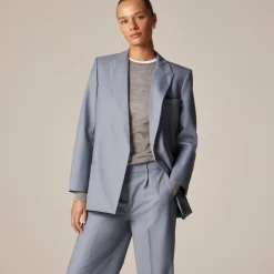 Oversized blazer in wool blend