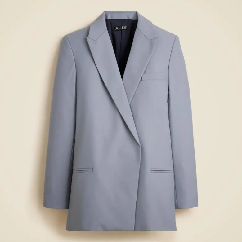 Oversized blazer in wool blend