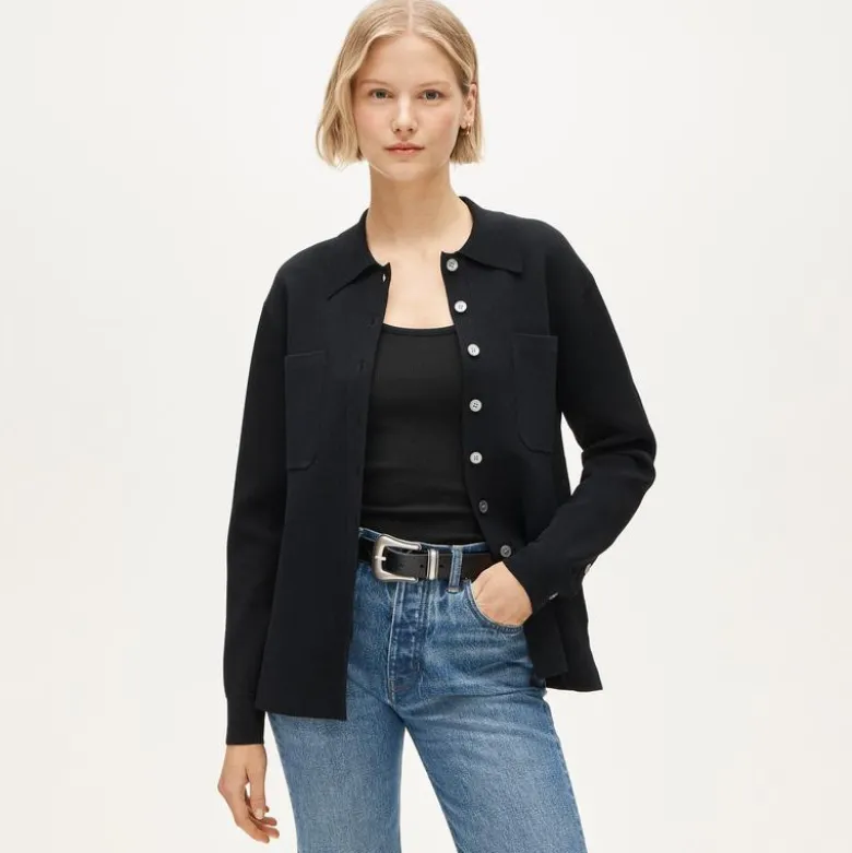 Oversized shirt in super-stretch
