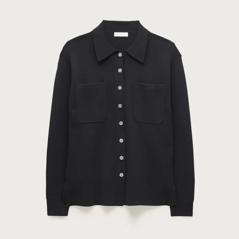 Oversized shirt in super-stretch