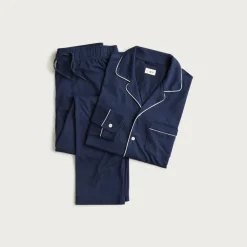 Pajama set in cotton-blend jersey