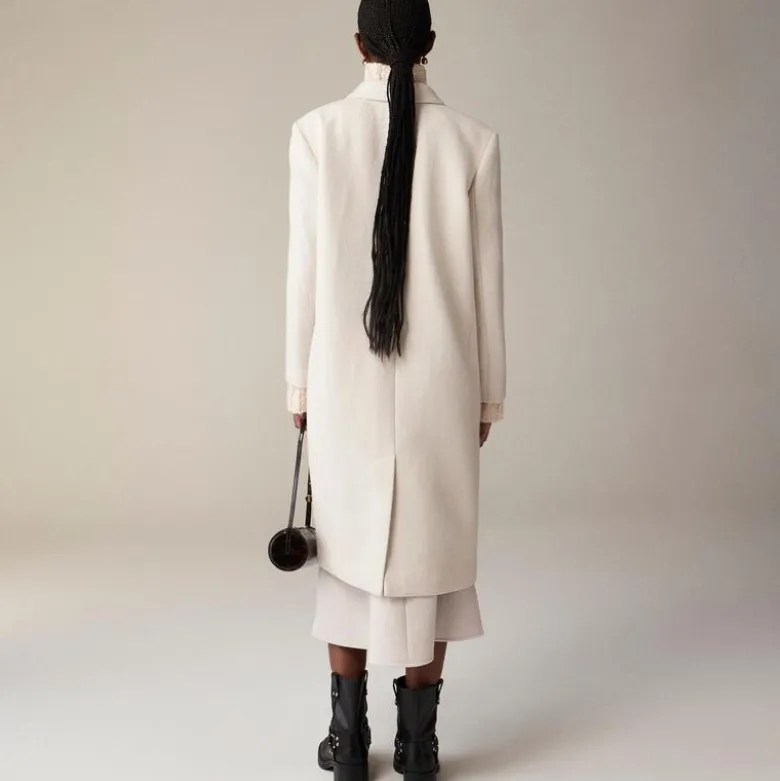 Palais topcoat in Italian wool-blend melton