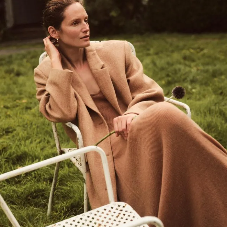Palais topcoat in Italian wool-blend melton