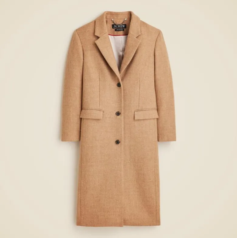 Palais topcoat in Italian wool-blend melton