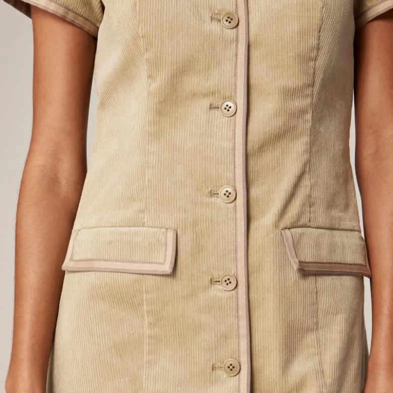 Parc dress in stretch corduroy