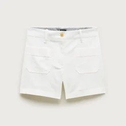 Patch-pocket chino short