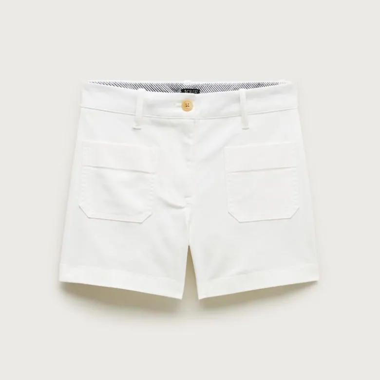 Patch-pocket chino short