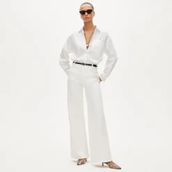 Patch-pocket denim trouser