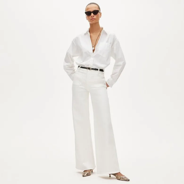 Patch-pocket denim trouser