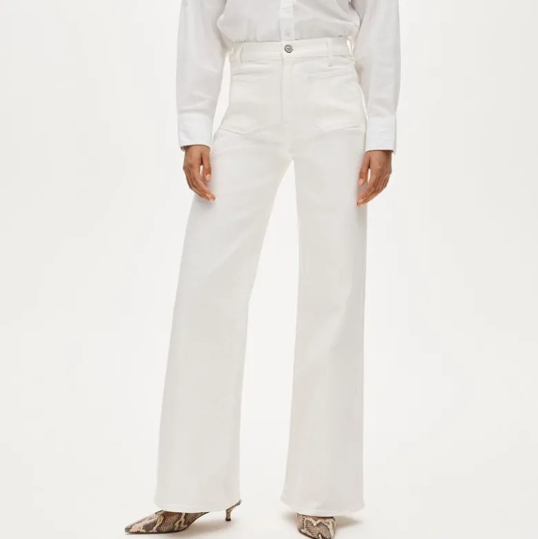 Patch-pocket denim trouser