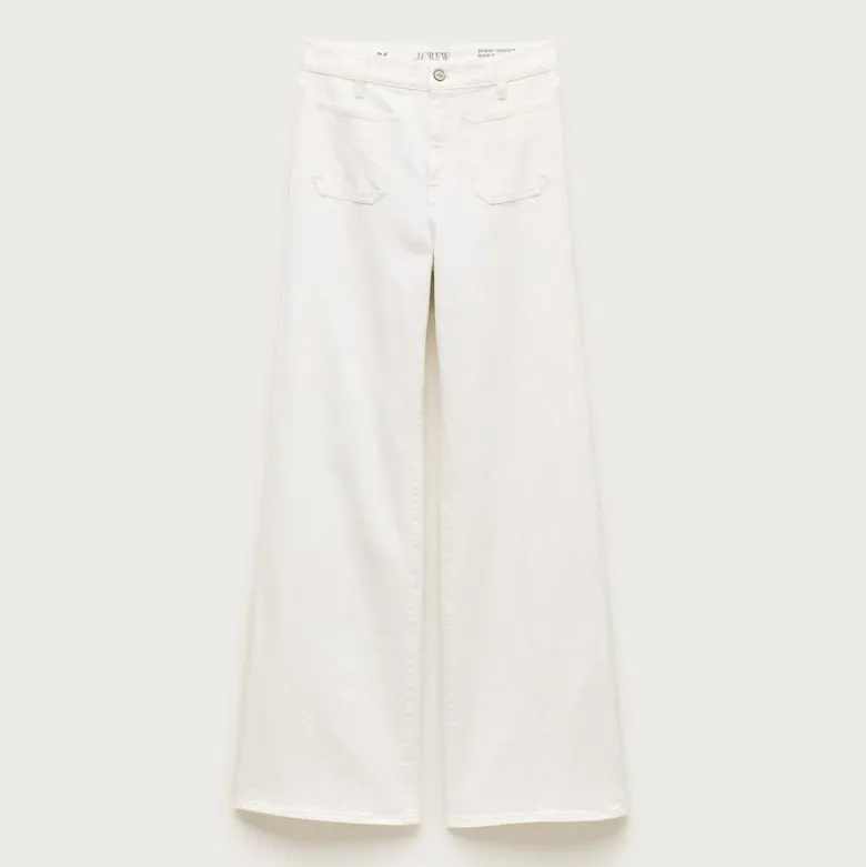 Patch-pocket denim trouser