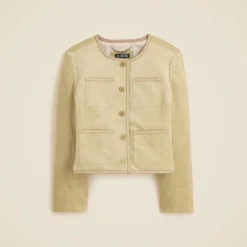 Patch-pocket lady jacket in stretch corduroy