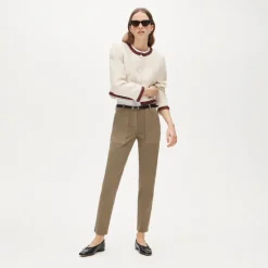 Patch-pocket slim chino pant