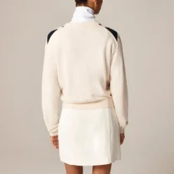Perfect cashmere crewneck sweater in argyle