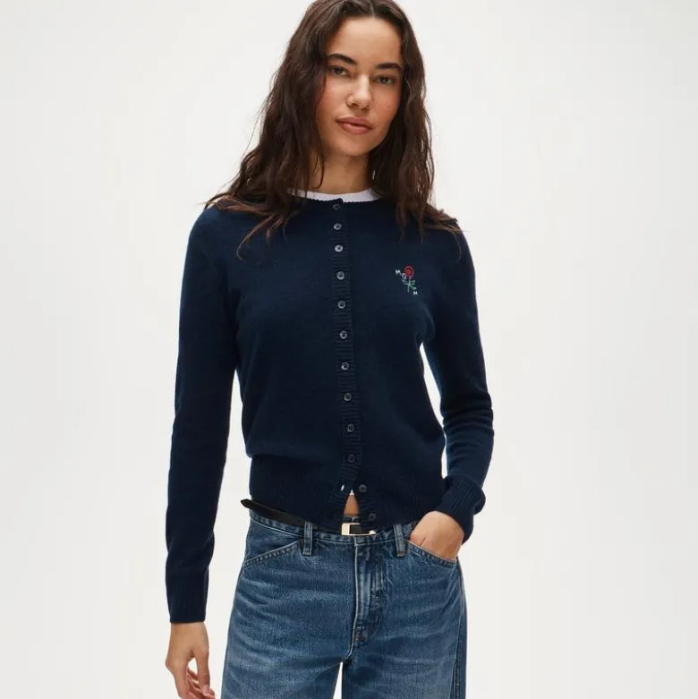 Perfect cashmere "Mom" cardigan