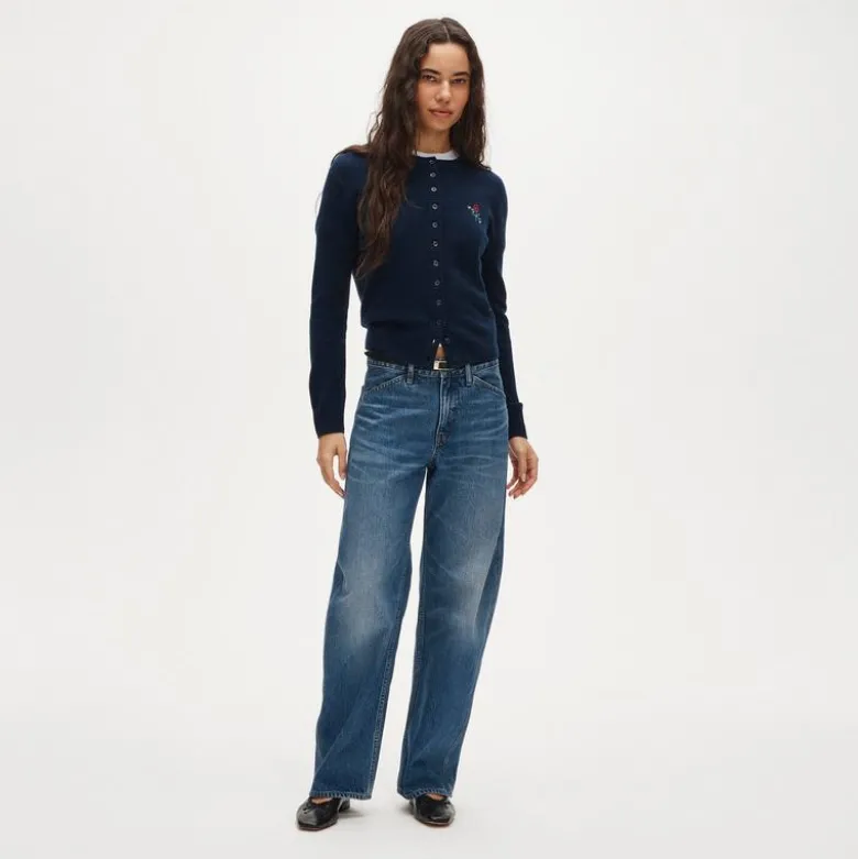 Perfect cashmere "Mom" cardigan
