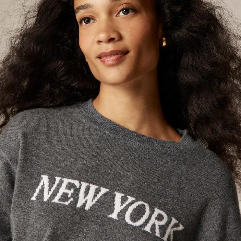 Perfect cashmere "New York" crewneck