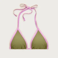 Perfect crochet-trim string bikini top