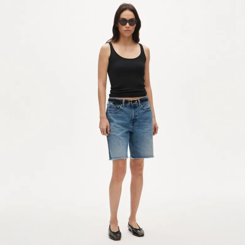Perfect rib scoopneck tank top