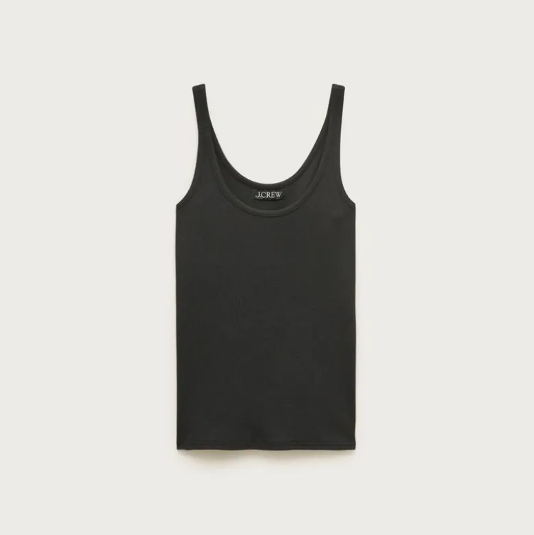 Perfect rib scoopneck tank top
