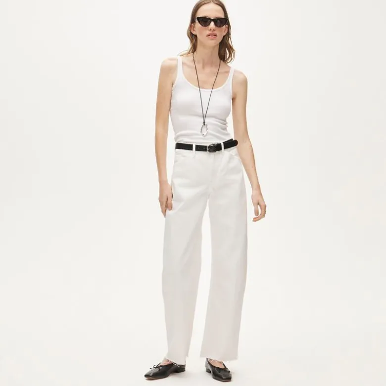 Perfect rib scoopneck tank top